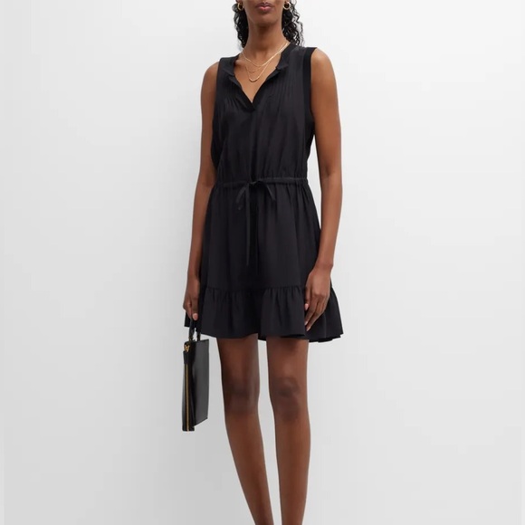 Consigned - NWT Cinq a Sept 100% silk black dress size Large&M - Picture 7 of 7